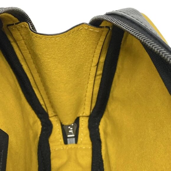 FENDI Zucca Gray Black Yellow PVC Leather - Shoulder Bag 811-021425 - Picture 13 of 14